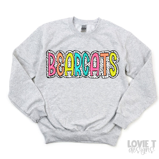 Bearcats Bright Doodle Dalmatian Dots-Lovie T Designs