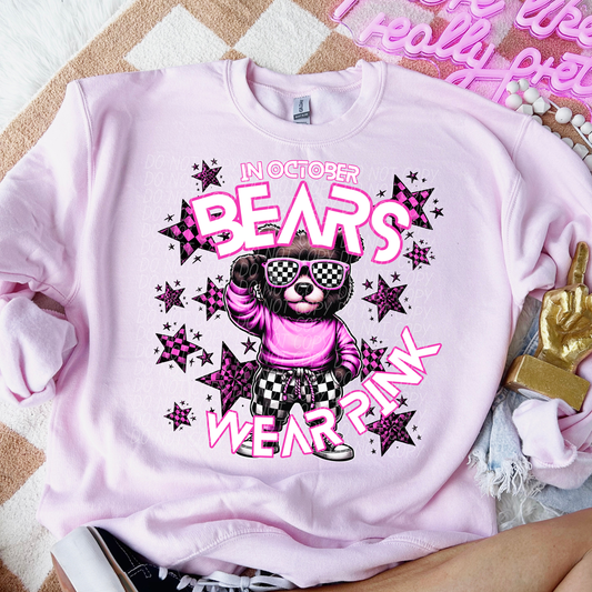 Bears 2 Cancer Awareness Mascot-Lovie T Designs