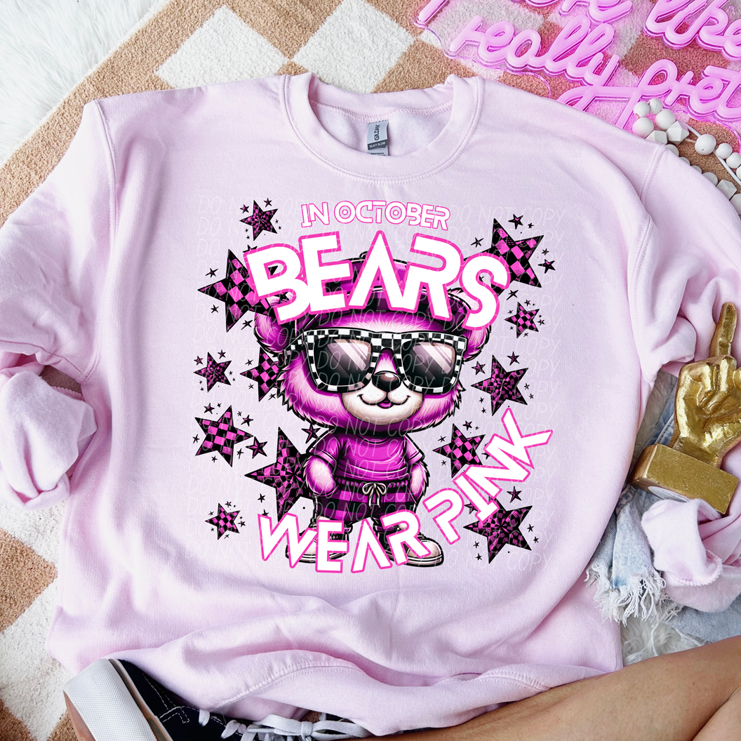 Bears Cancer Awareness Mascot-Lovie T Designs