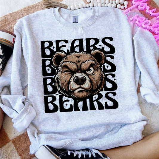 Bears Winking Mascot-Lovie T Designs