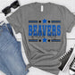 Beavers Falls City Black Blue All Stars-Lovie T Designs