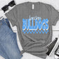 Becker Bulldogs White Blue Grunge-Lovie T Designs