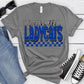 Beckville Ladycats Royal Black Grunge-Lovie T Designs