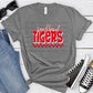 Beechwood Tigers Red White Grunge-Lovie T Designs