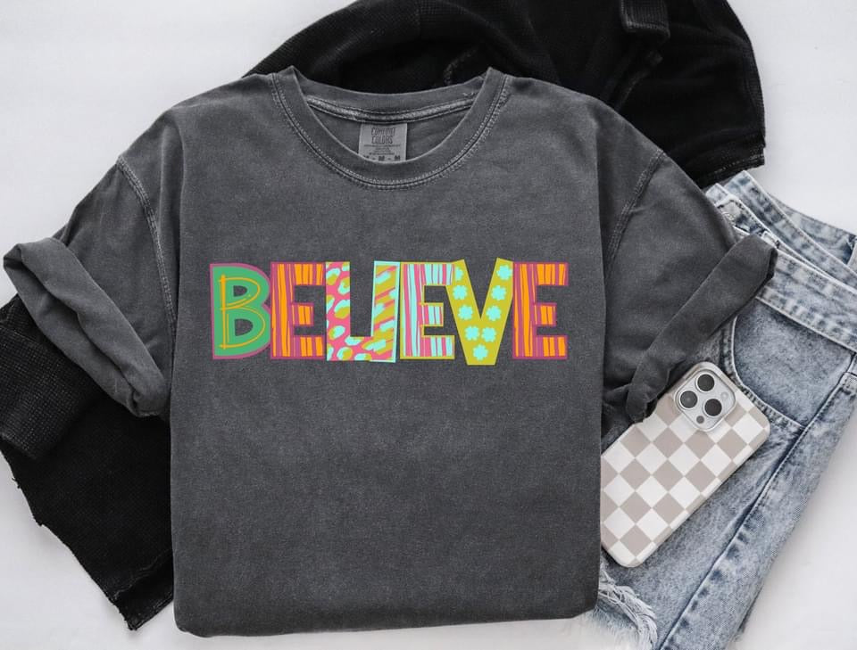 Believe - Faith Words-Lovie T Designs