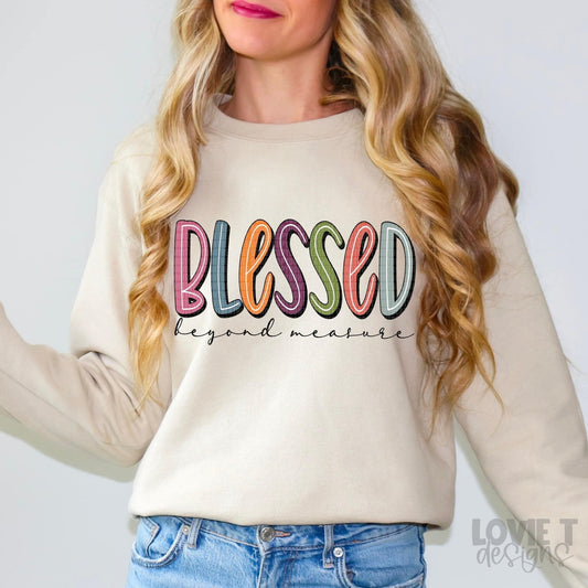 Blessed Beyond Measure-Lovie T Designs