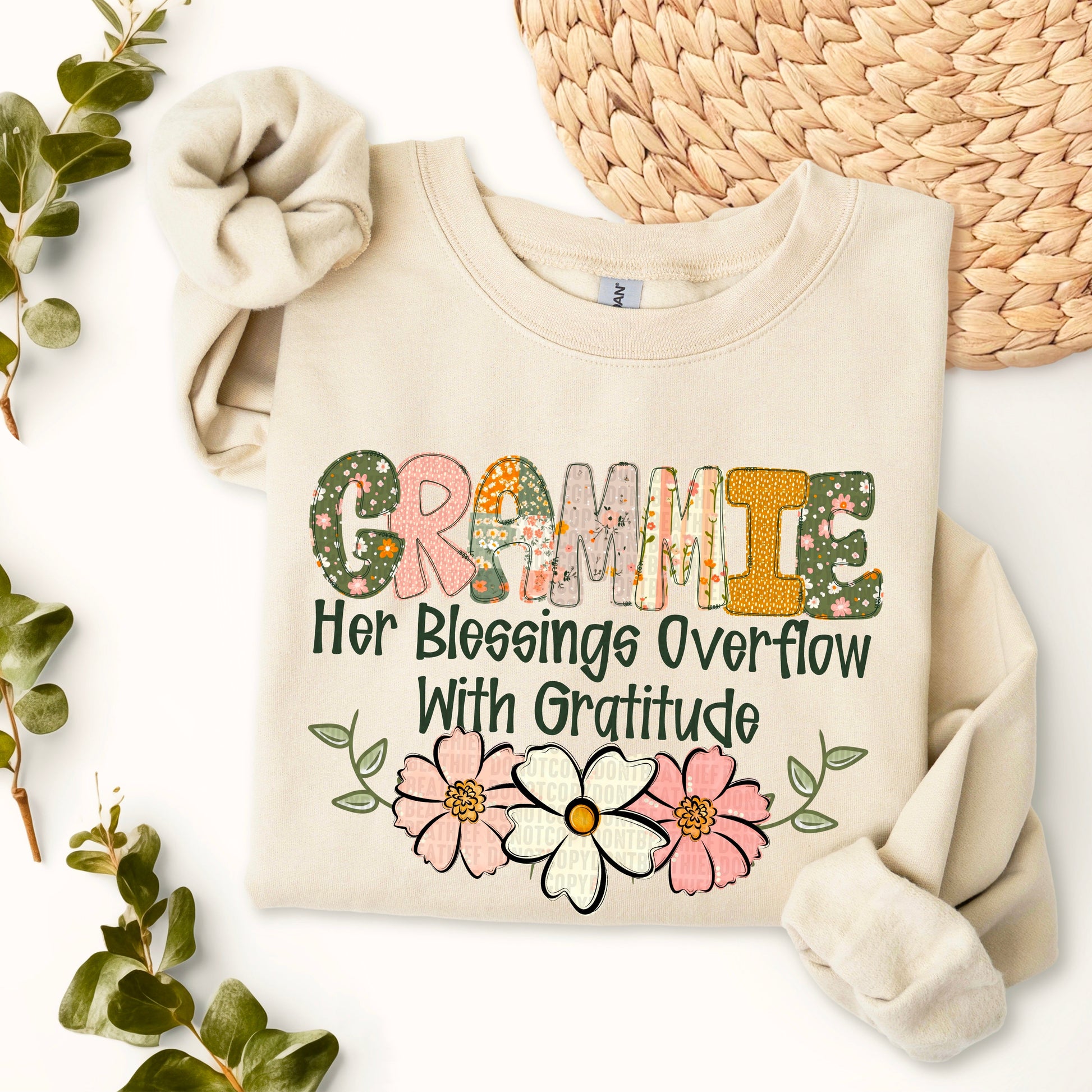 Blessings Overflow with Gratitude Nicknames-[DTF Transfer]-Lovie T Designs