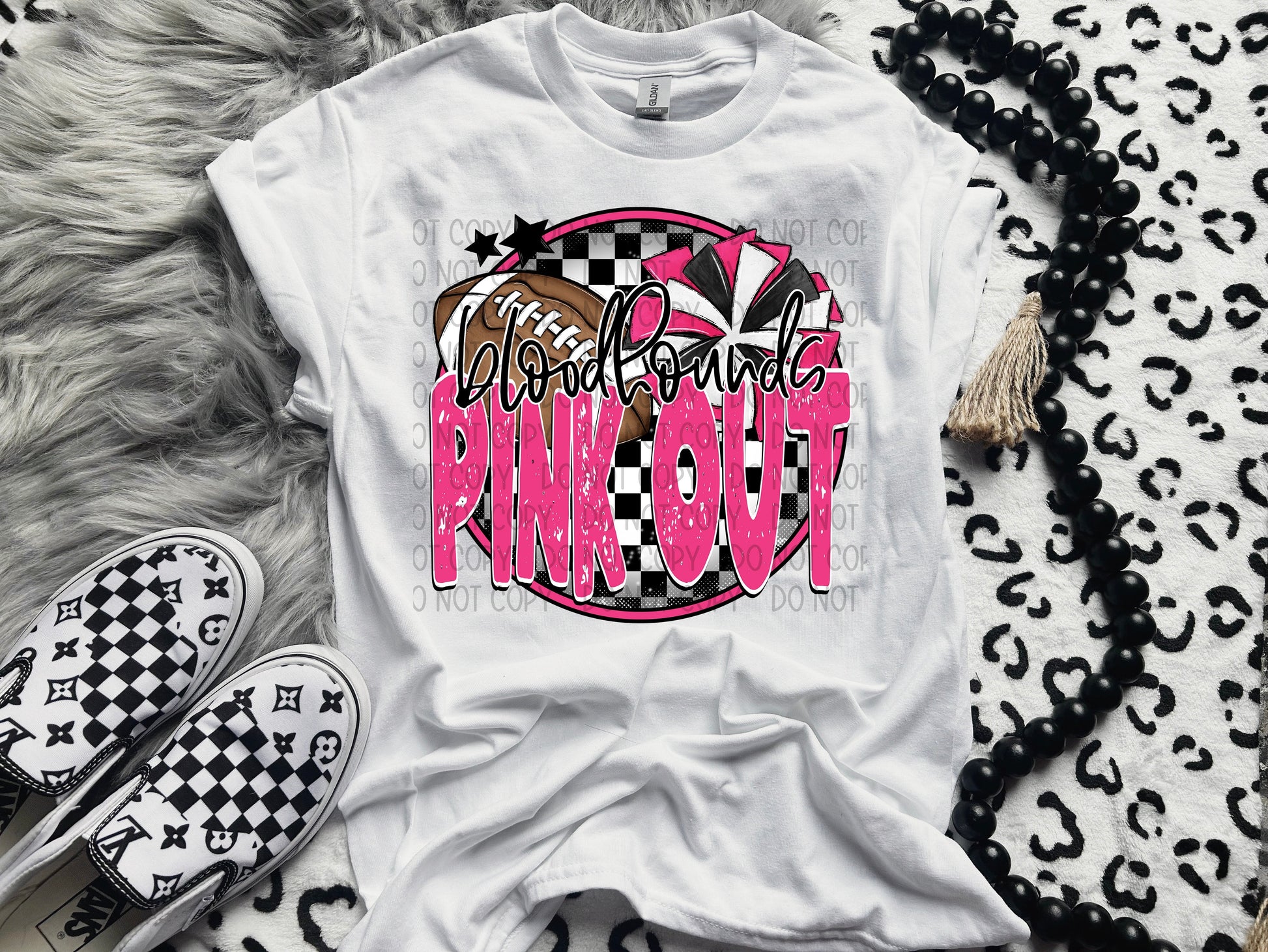 Bloodhounds Pink Out-Lovie T Designs