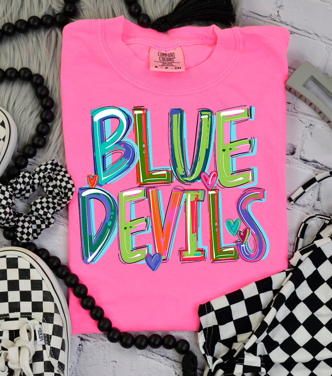 Blue Devils Cheery Bright-Lovie T Designs