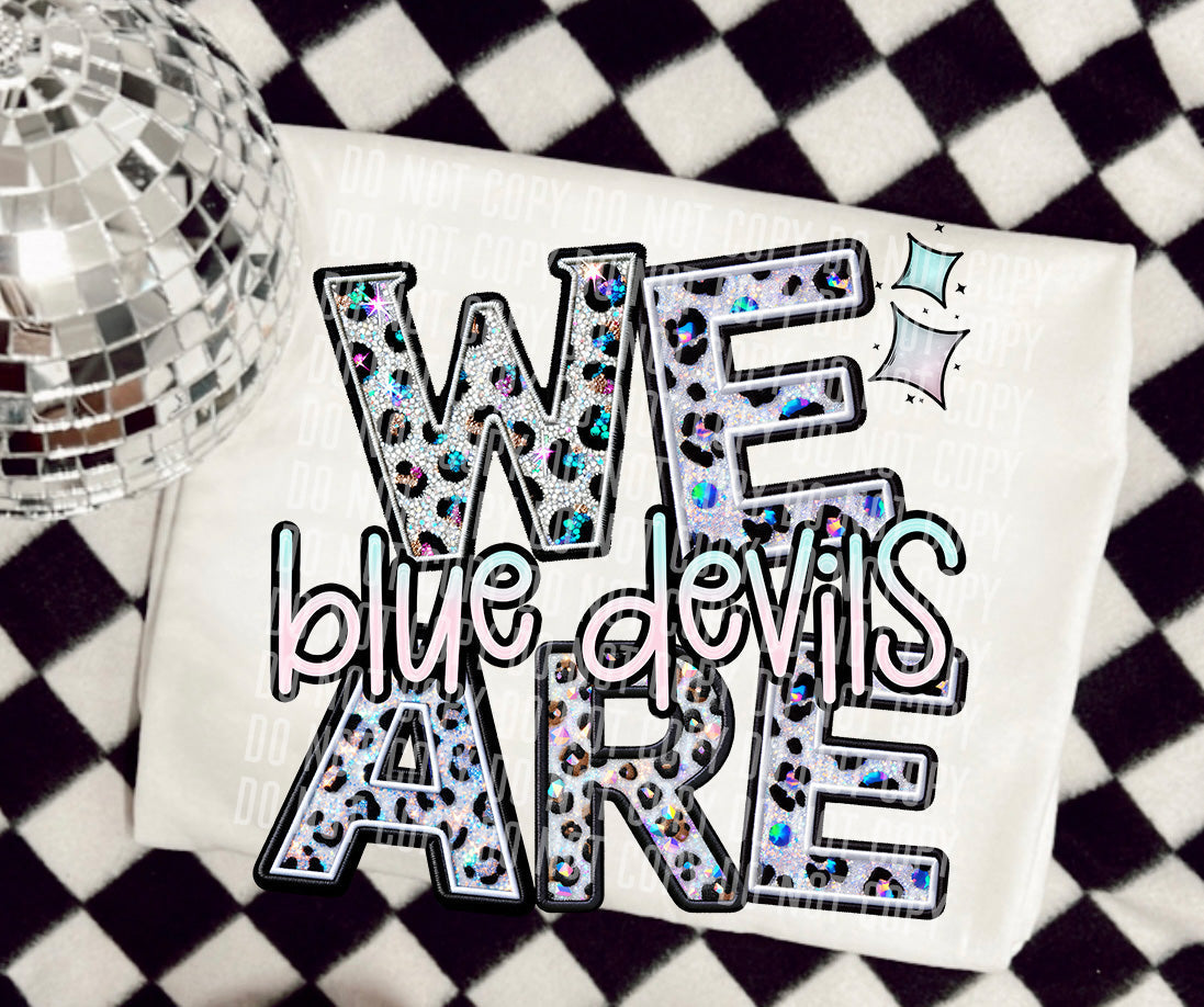 Blue Devils We Are Leopard Mascots-Lovie T Designs