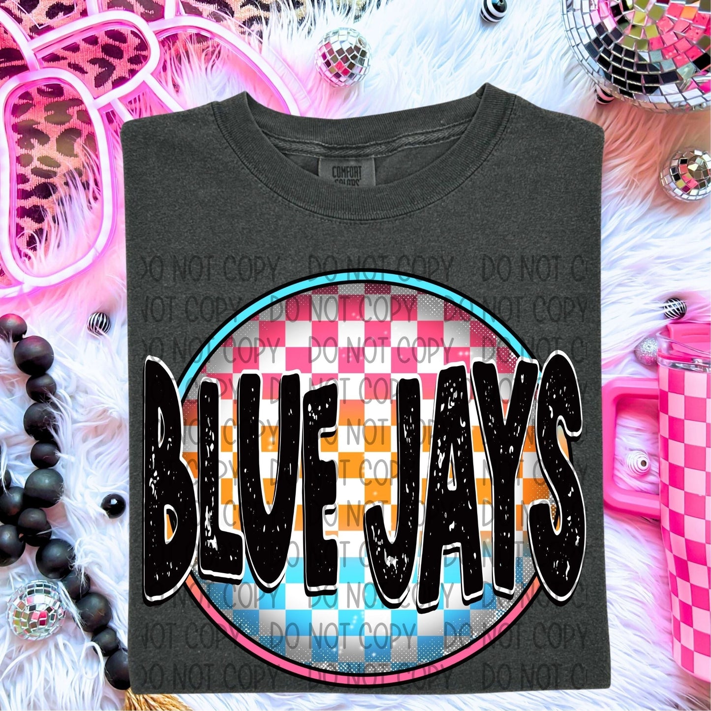 Blue Jays Neon Circle Mascots-Lovie T Designs