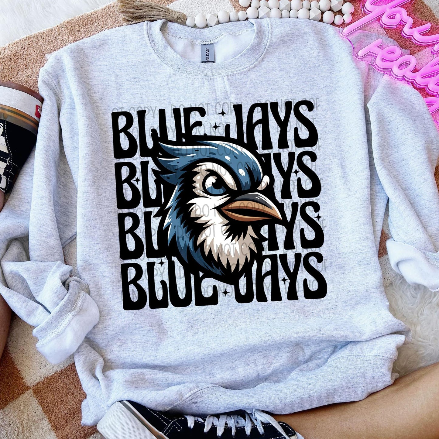 Blue Jays Winking Mascot-Lovie T Designs