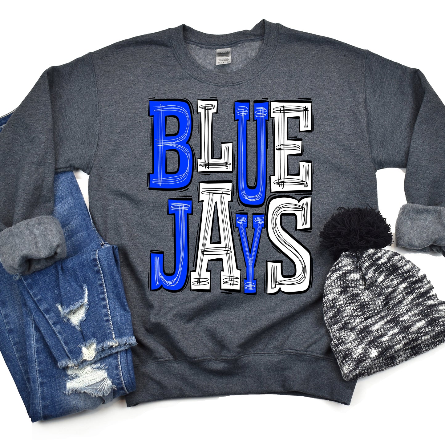 BlueJays-Blue-White-Lovie T Designs