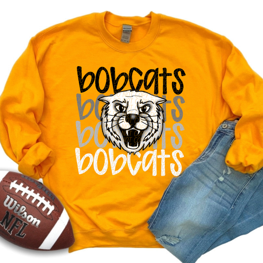 Bobcats Monochromatic Mascots-Lovie T Designs