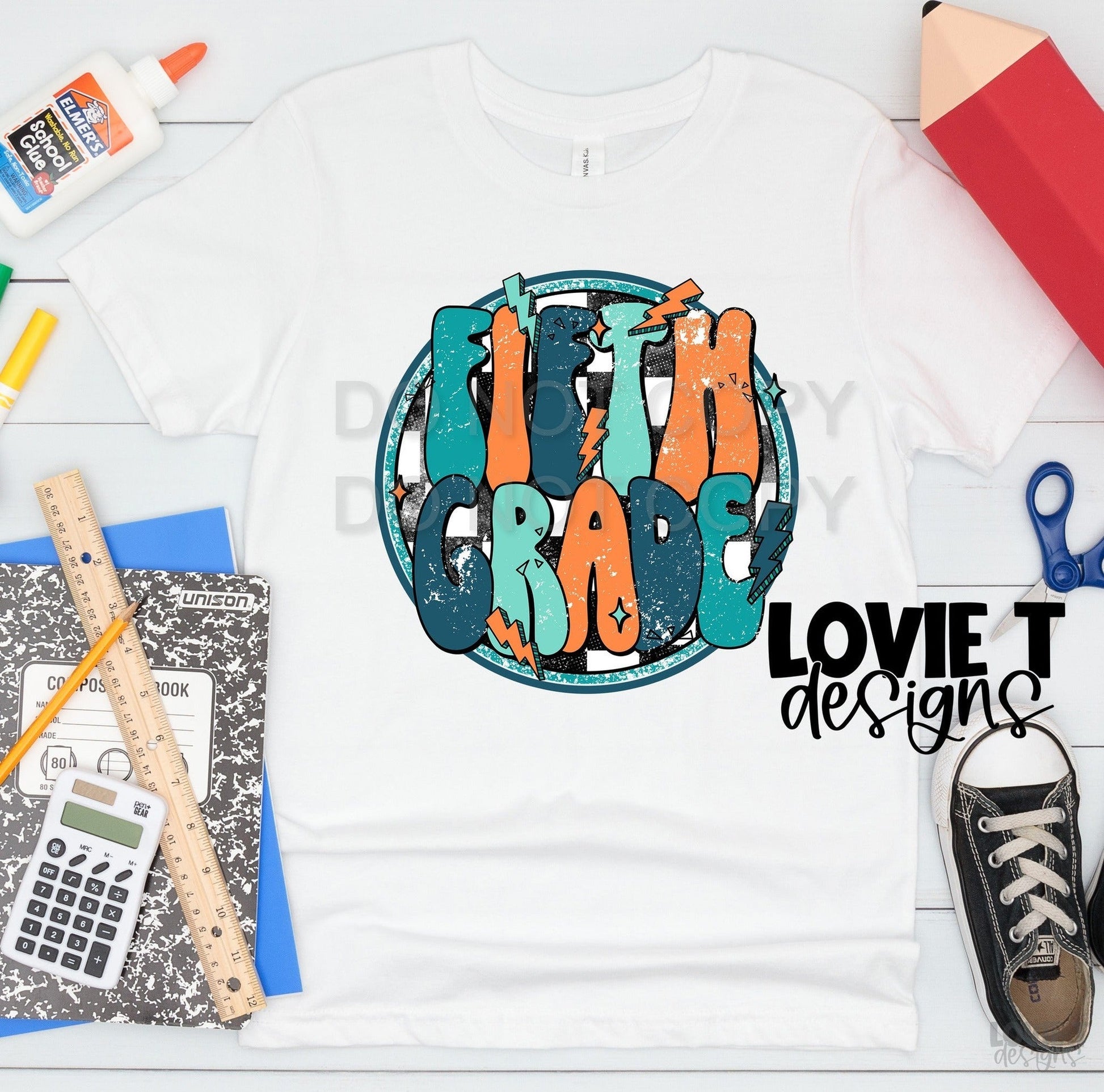 Bolt Retro School Grades-Lovie T Designs