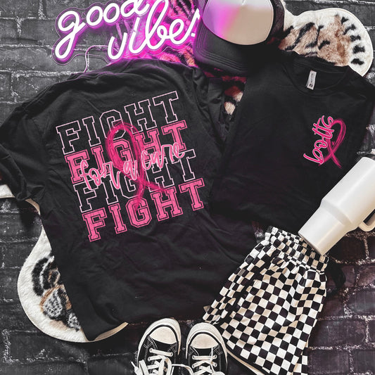 Bolts Fight For A Cure Ribbon-Front & Back-Lovie T Designs