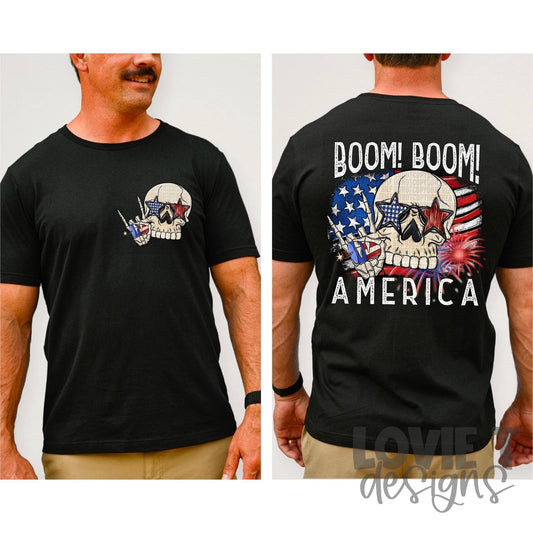 Boom Boom America Front + Back