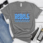 Boone County Rebels Columbia Navy Grunge-Lovie T Designs