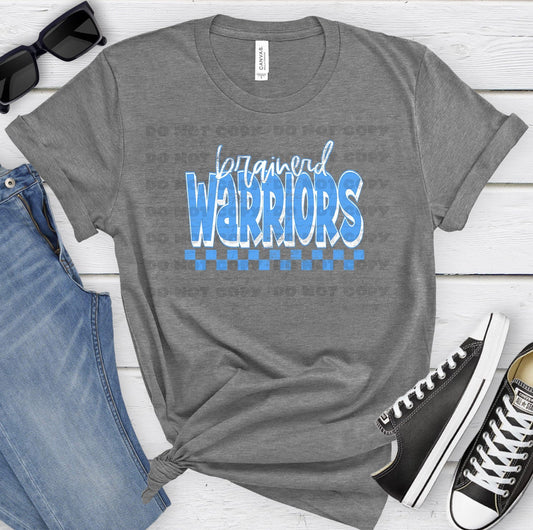 Brainerd Warriors Carolina White Grunge-Lovie T Designs