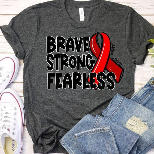 Brave Strong Fearless Addiction Awareness-Lovie T Designs