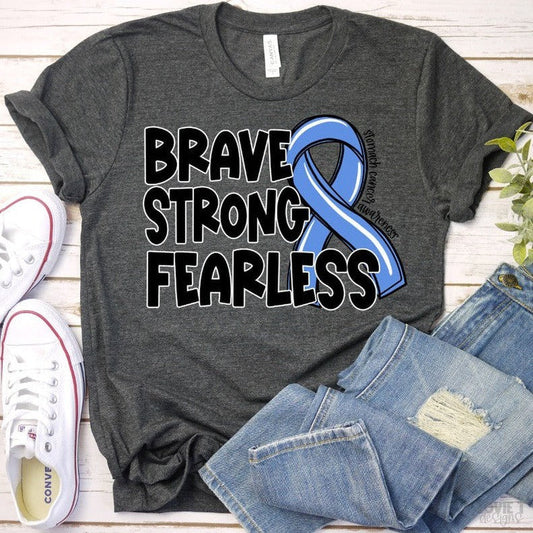 Brave Strong Fearless Stomach Cancer Awareness