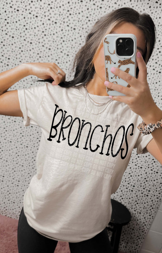 Bronchos Simple Mascots-Lovie T Designs