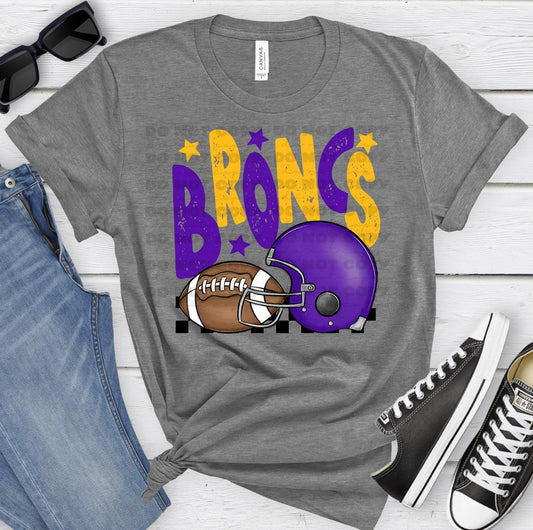 Broncs Purple Ath Gold-Lovie T Designs