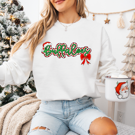 Buffaloes Christmas Checker-[DTF Transfer]-Lovie T Designs