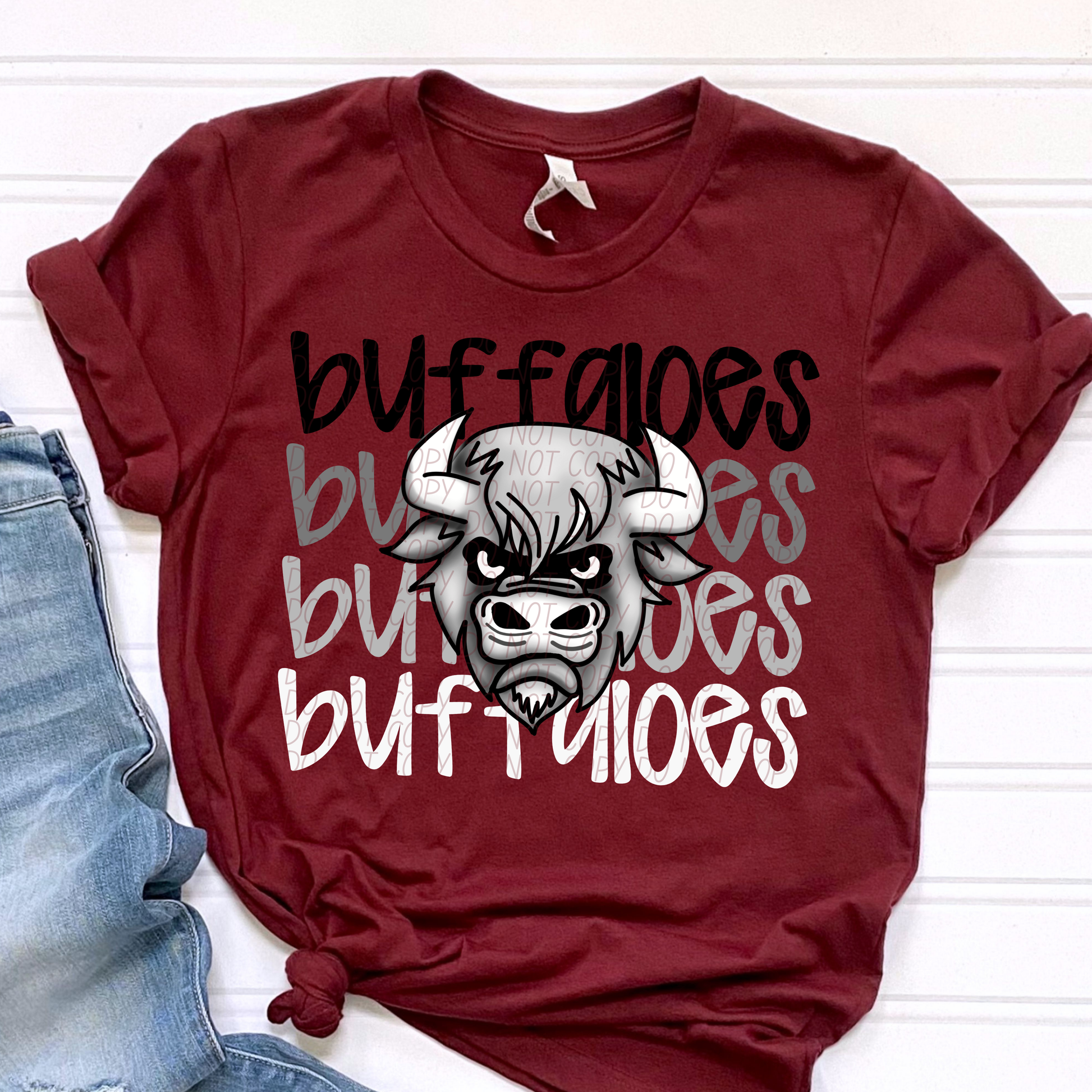 Buffaloes Monochromatic Mascots-Lovie T Designs