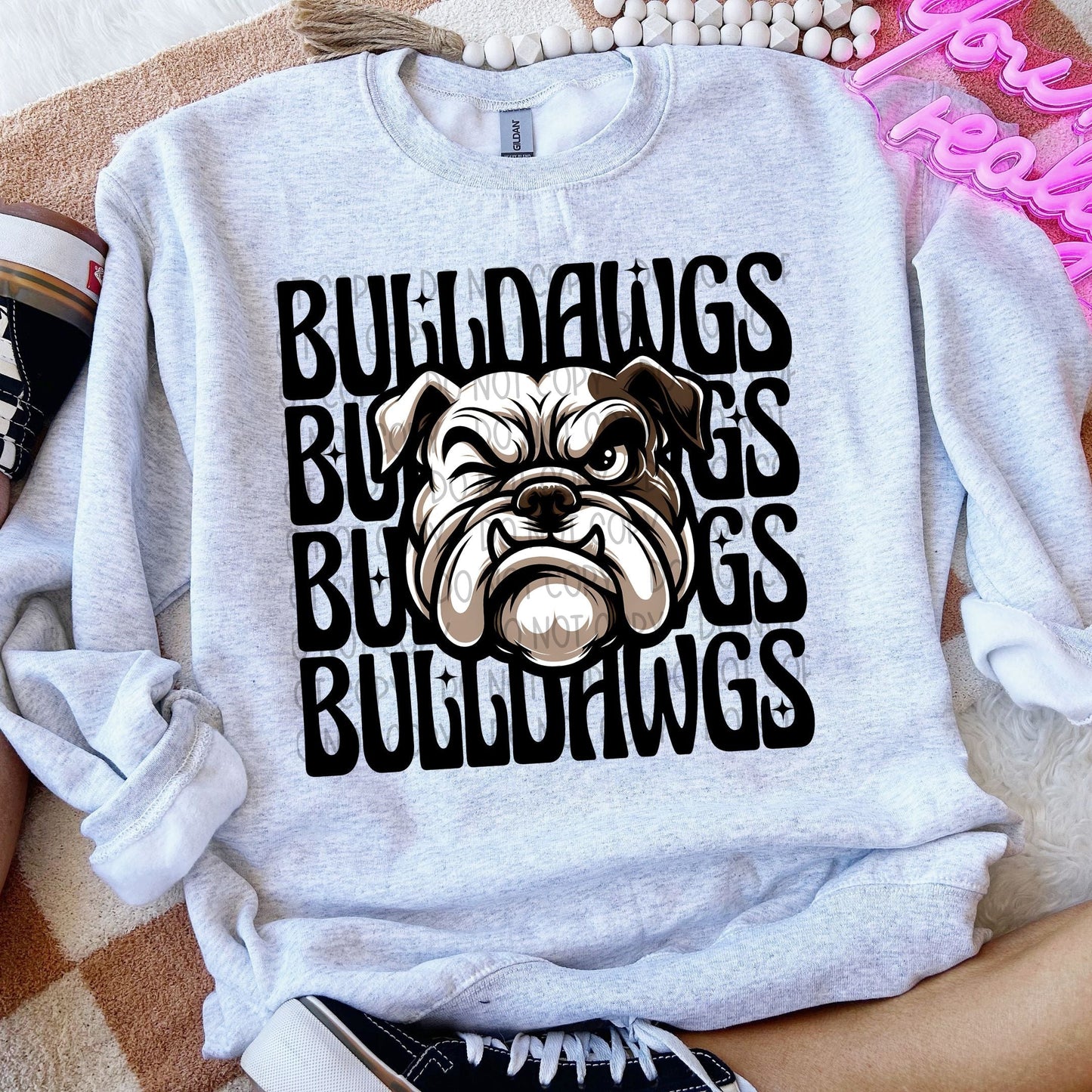 Bulldawgs Winking Mascot-Lovie T Designs