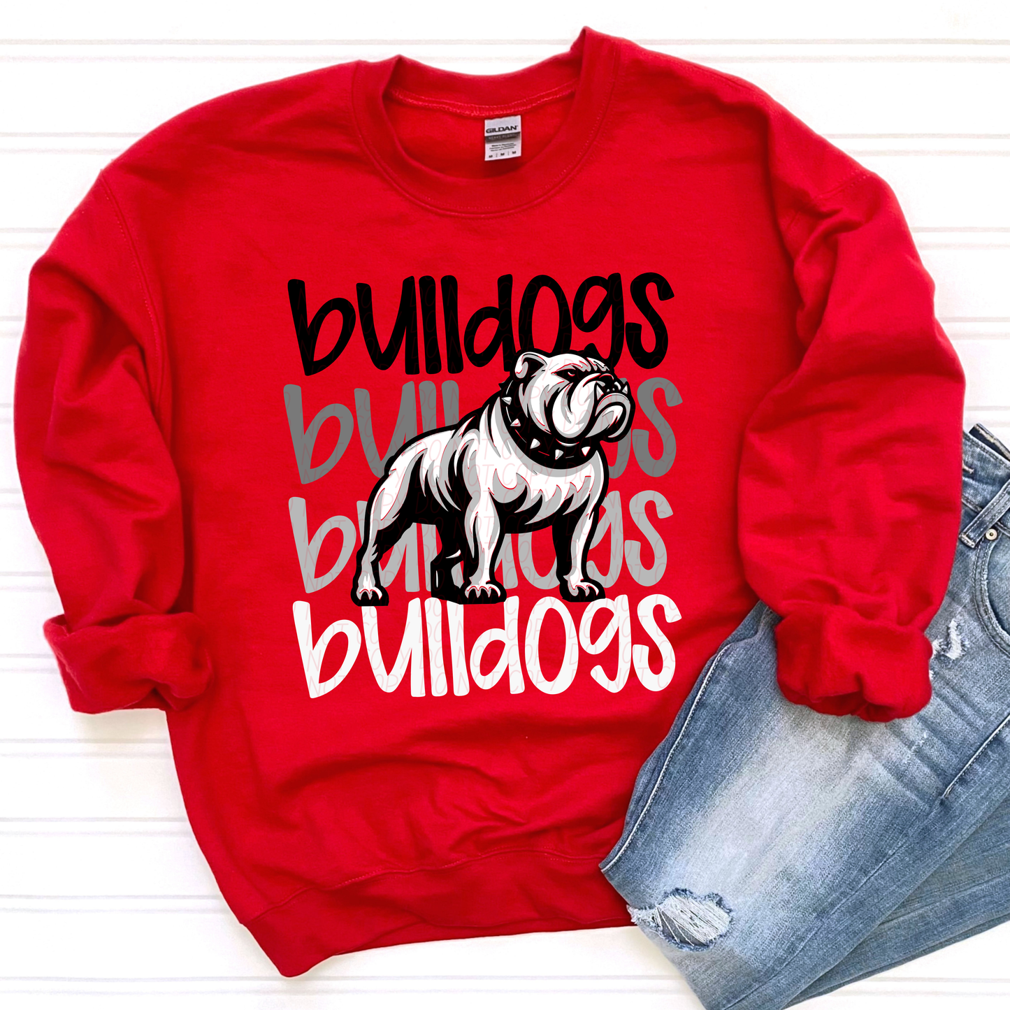 Bulldogs 3 Monochromatic Mascots-Lovie T Designs