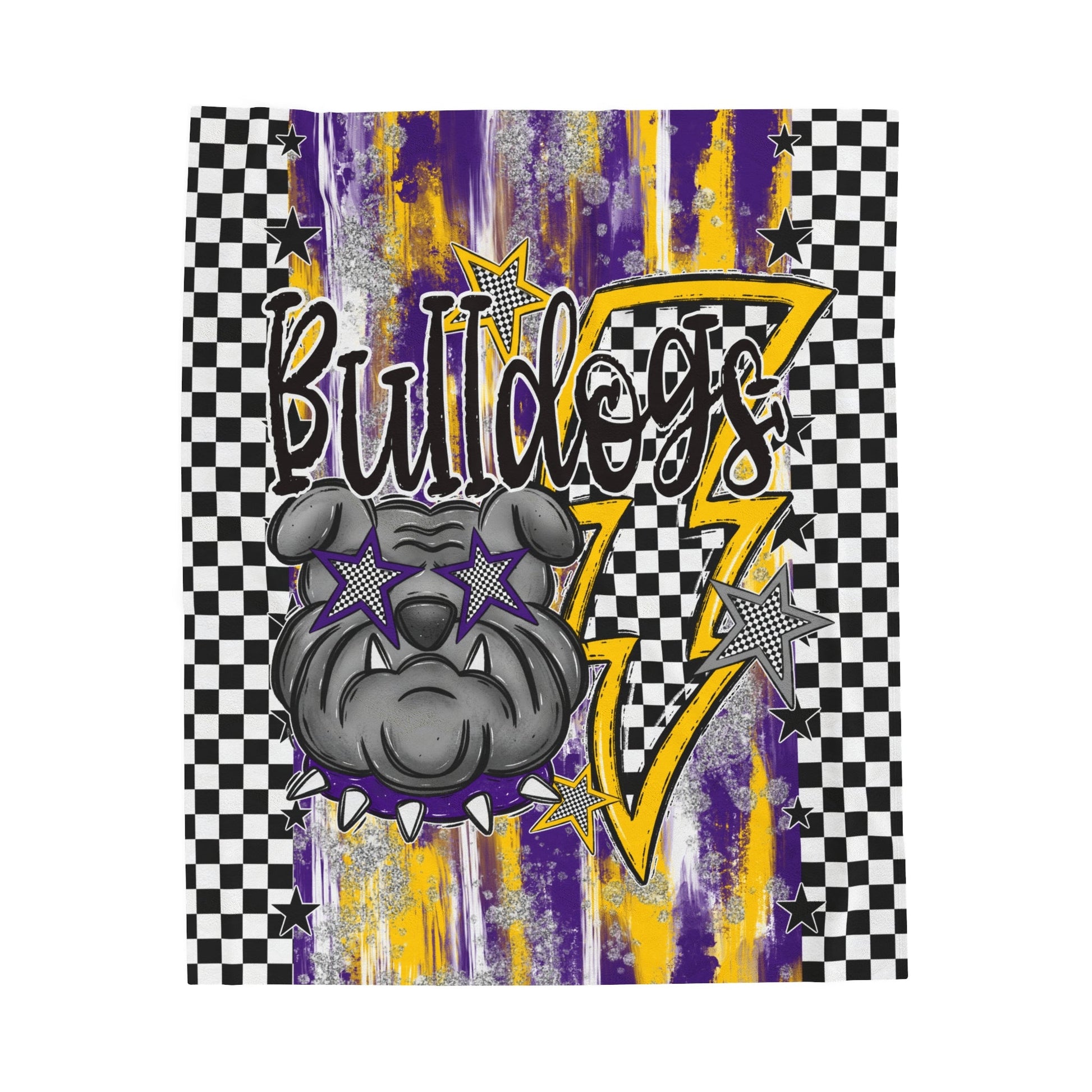 Bulldogs Bolt LSU Colors-Lovie T Designs