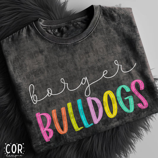 Borger Bulldogs-Colorful Mascots