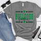 Bulldogs Fairfax Black Green All Stars-Lovie T Designs