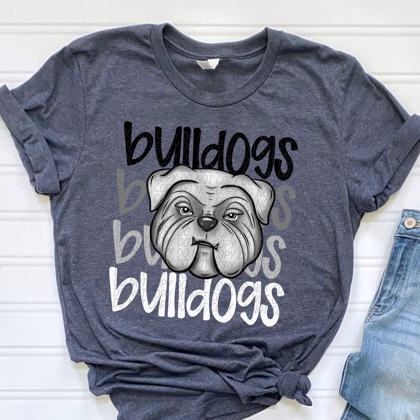 Bulldogs Monochromatic Mascots-Lovie T Designs