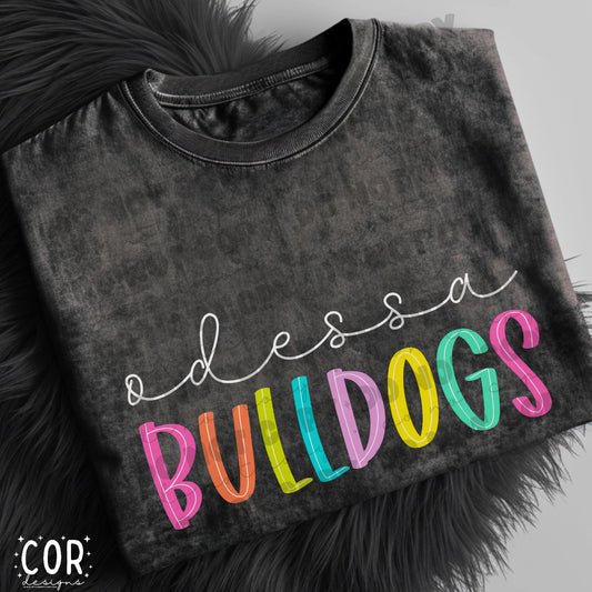 Odessa Bulldogs-Colorful Mascots