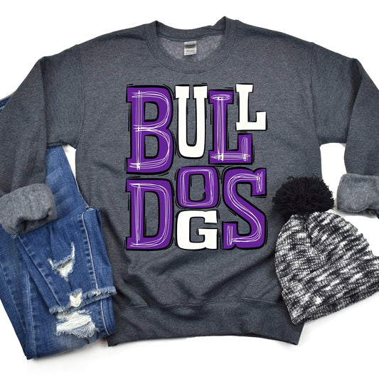 Bulldogs Purple White