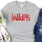 Bulldogs Red White-Lovie T Designs