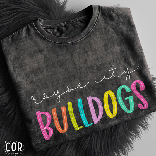 Royse City Bulldogs-Colorful Mascots