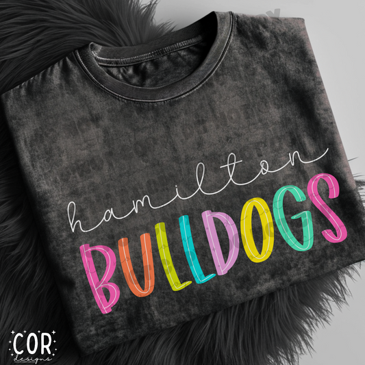 Hamilton Bulldogs-Colorful Mascots