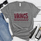 Burnswick Academy Vikings Maroon Gray Grunge-Lovie T Designs