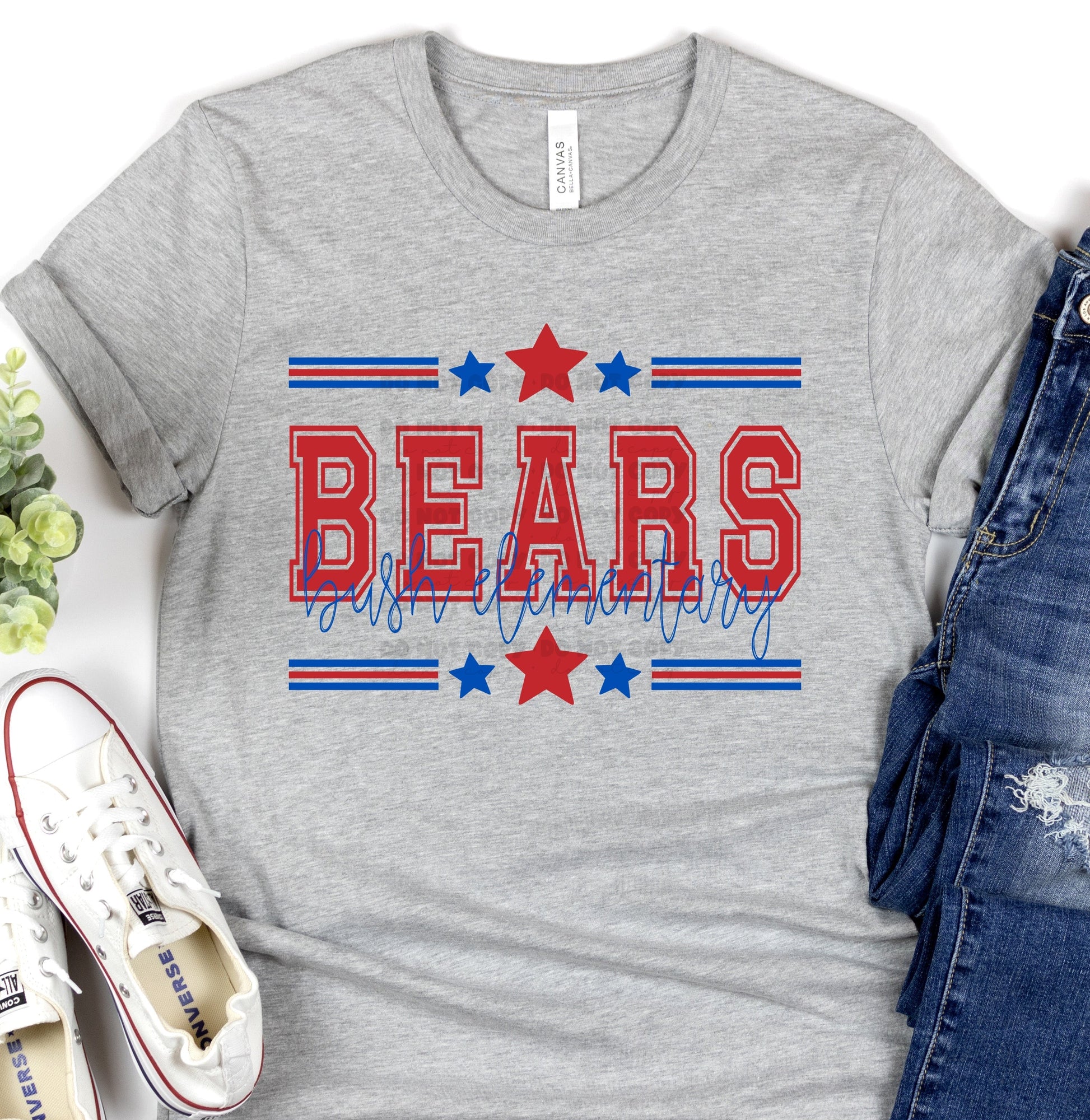 Bush Elementary Bears All Stars-Lovie T Designs