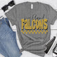 Busland Falcons Black Gold Grunge-Lovie T Designs