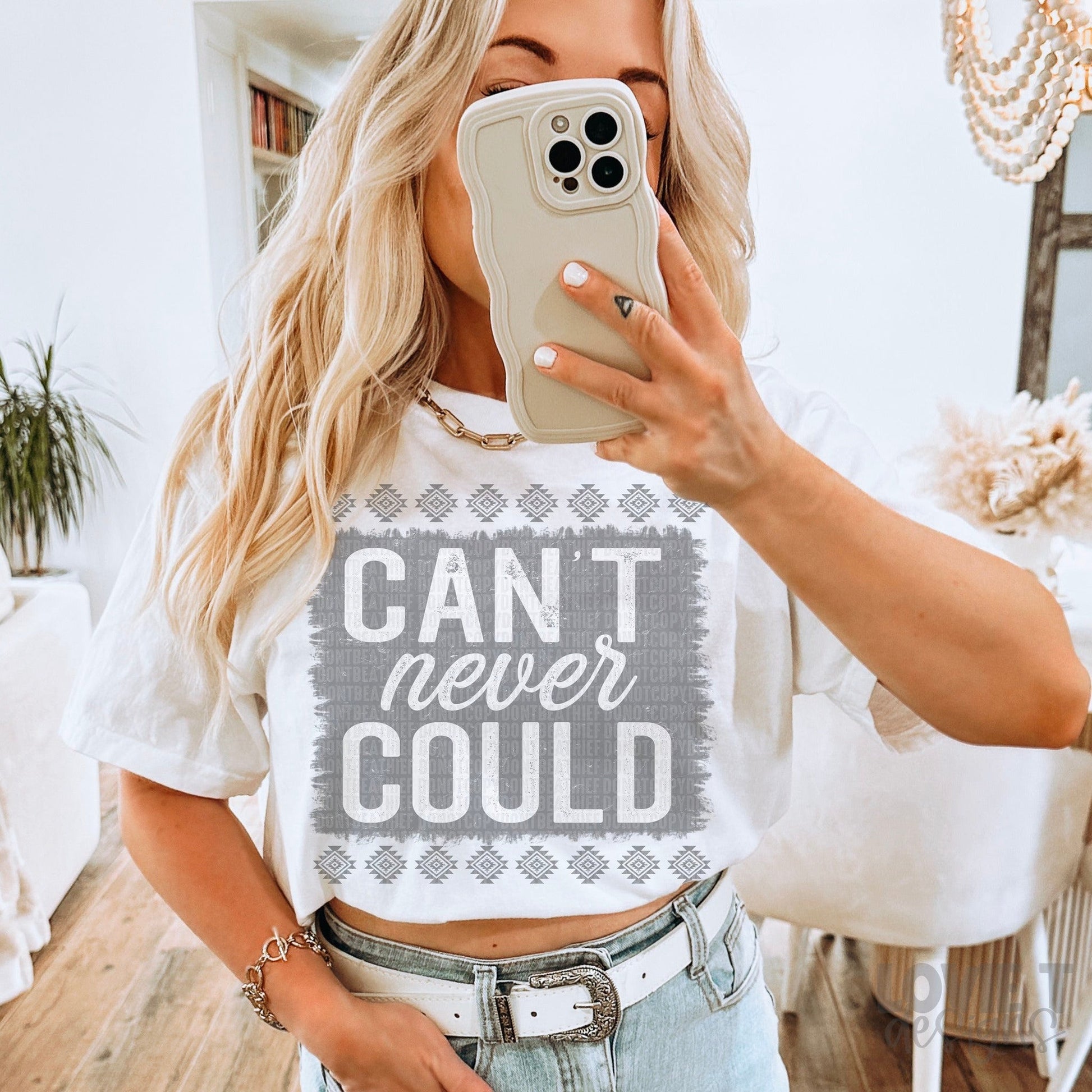 Can't Never Could Grey-Lovie T Designs