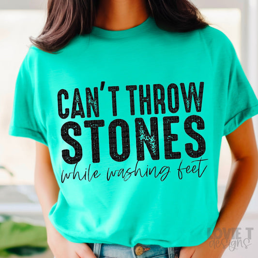 Can't Throw Stones Black-Lovie T Designs