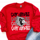 Cardinals 2 Monochromatic Mascots-Lovie T Designs