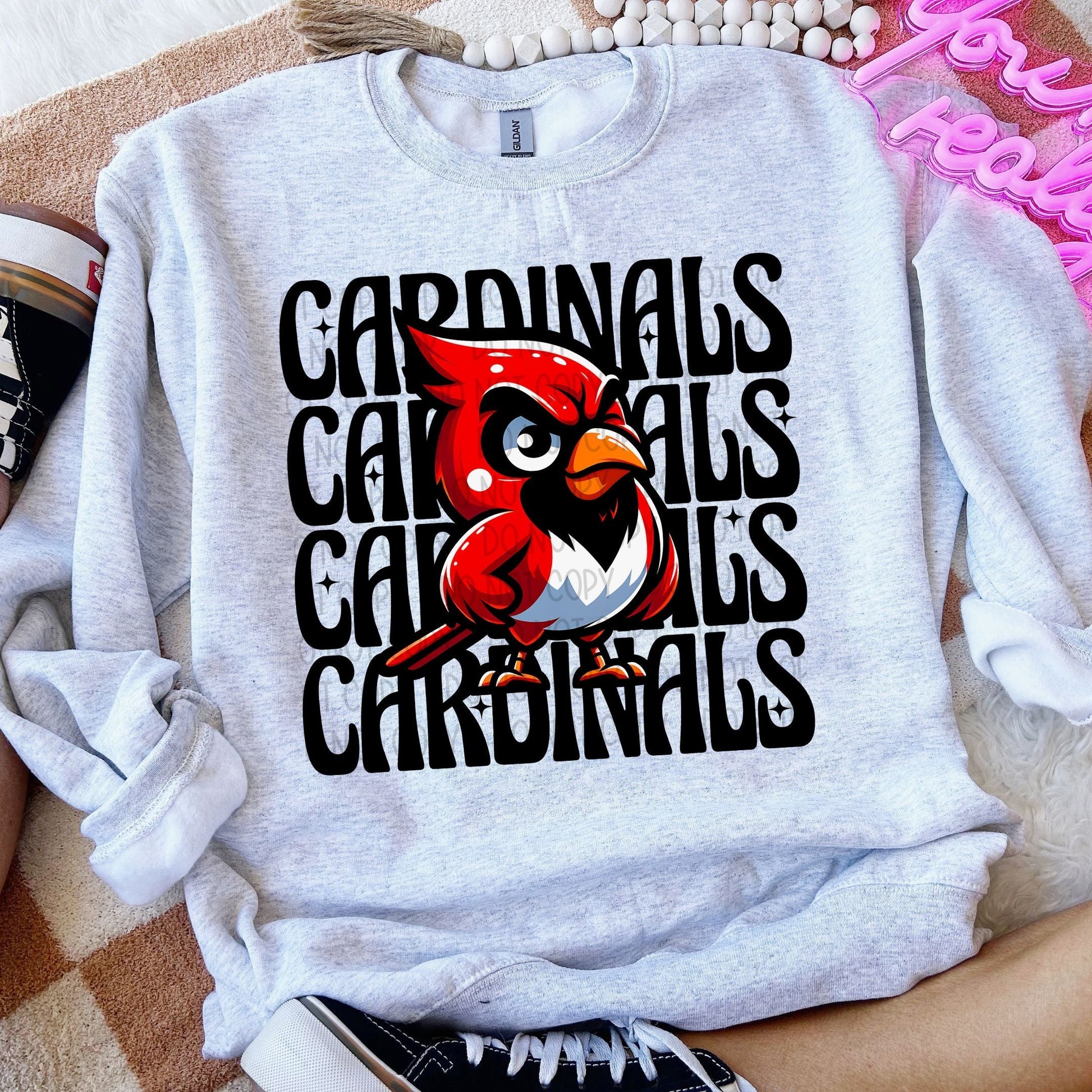 Cardinals Winking Mascot-Lovie T Designs