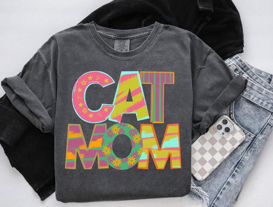 Cat Mom - Rescue Words-Lovie T Designs