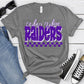 Cedar Ridge Raiders Purple White Grunge-Lovie T Designs