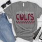 Central Primary Colts Gray Maroon Grunge-Lovie T Designs